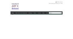 Desktop Screenshot of childrensartschool.org